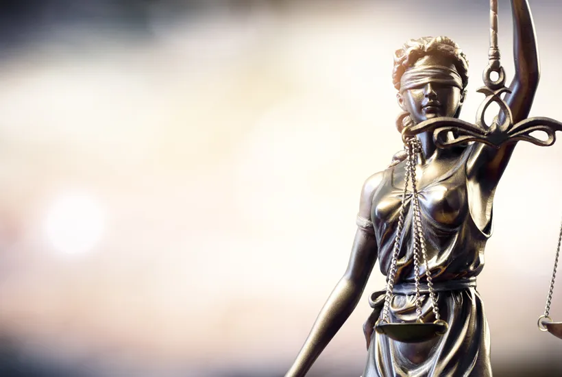 Symbol för rättvisa – Justitia, vanligt motiv hos advokatbyråer